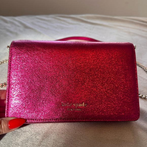 Kate Spade - Spencer Metallic Chain Wallet - Picture 2 of 8